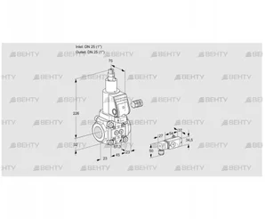 VAS125R/LWSR (88005692) Газовый клапан Kromschroder