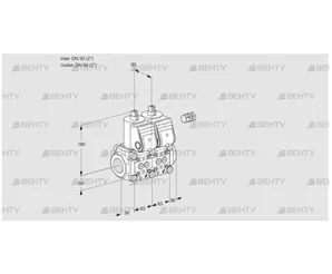 VCS3E50R/50R05NNKR/PPPP/PPPP (88103459) Сдвоенный газовый клапан Kromschroder