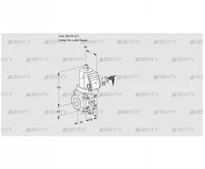 VAS250/-R/NWSR (88023895) Газовый клапан Kromschroder