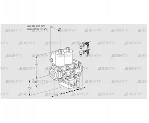 VCG2E40R/40R05NGEVWL6/PPPP/PPPP (88105219) Клапан с регулятором соотношения Kromschroder