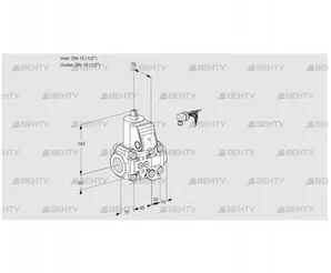 VAS1E15R/15R05NVWR/PP/PP (88102632) Газовый клапан Kromschroder