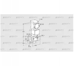 VK 200F02ZT5A93S (85313100) Газовый клапан с приводом Kromschroder