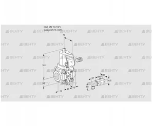 VAS115R/NWGR (88004907) Газовый клапан Kromschroder