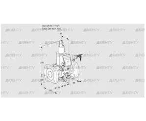 VAS240F/LK (88010666) Газовый клапан Kromschroder