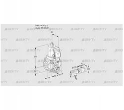 VAS3T50N/NQGR (88030931) Газовый клапан Kromschroder