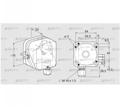 DL 150K-3 (84444892) Датчик-реле давления воздуха Kromschroder