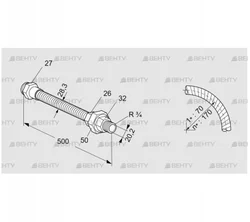 ES 20RA500 (03263031) Шланг из нержавеющей стали Kromschroder