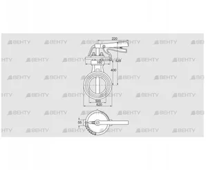 DKR 500Z03H100D (72702190) Дроссельная заслонка Kromschroder