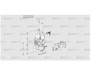 VAG1-/15R/NWBE (88014894) Газовый клапан с регулятором соотношения Kromschroder