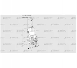 VAS2T40N/NQGL (88012950) Газовый клапан Kromschroder