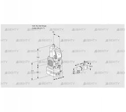 VAD1-/25R/NW-50A (88002180) Газовый клапан с регулятором давления Kromschroder