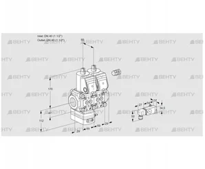 VCG2E40R/40R05GENKR/2-PP/PPPP (88100286) Клапан с регулятором соотношения Kromschroder