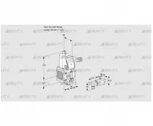 VAS2-/40R/NK (88010218) Газовый клапан Kromschroder