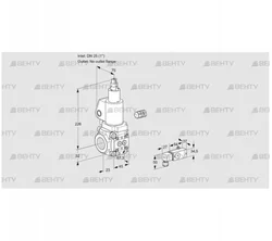 VAS125/-R/LWGL (88013097) Газовый клапан Kromschroder