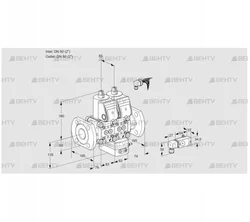 VCV3E50F/50F05NVKWR/2-PP/PPPP (88103339) Клапан с регулятором соотношения Kromschroder