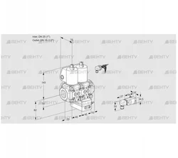 VCG1E25R/15R05NGEWL/PPPP/2-PP (88102940) Клапан с регулятором соотношения Kromschroder