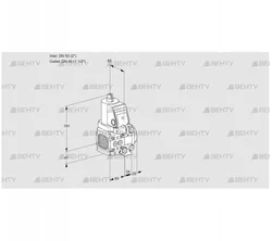 VAS2T50N/40N05FNVQSR/PP/PP (88101209) Газовый клапан Kromschroder