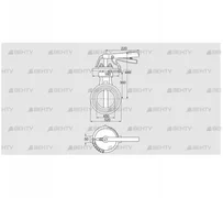 DKR 450Z03H100D (72702180) Дроссельная заслонка Kromschroder