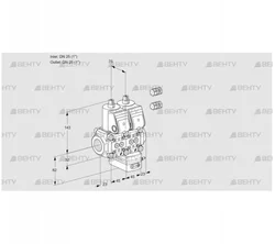 VCG1E25R/25R05NGEKR3/PPPP/PPPP (88103089) Клапан с регулятором соотношения Kromschroder