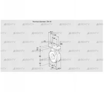 BVG40W05V (88302935) Дроссельная заслонка Kromschroder