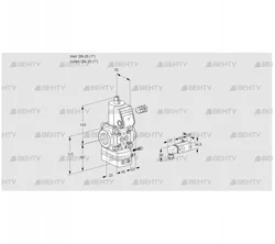 VAG125R/NWAE (88008080) Газовый клапан с регулятором соотношения Kromschroder