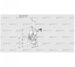 VAD1-/15R/NW-100B (88025024) Газовый клапан с регулятором давления Kromschroder