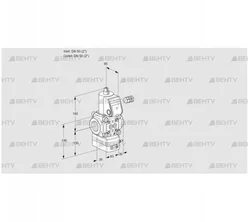 VAD350R/NK-100A (88011923) Газовый клапан с регулятором давления Kromschroder