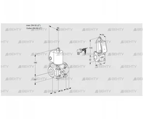 VAS3E50R/50R05NWL/BS/PP (88107722) Газовый клапан Kromschroder