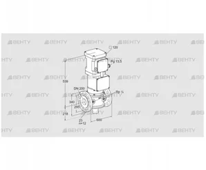 VK 200F10MHA63 (85311427) Газовый клапан с приводом Kromschroder