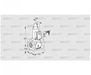 VAS8100F05LQB/PP/MM (88207742) Газовый клапан Kromschroder