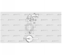 DKR 450Z03H350D (72701180) Дроссельная заслонка Kromschroder