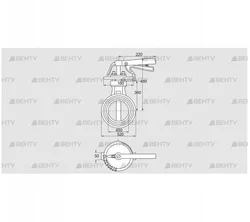 DKR 450Z03H350D (72701180) Дроссельная заслонка Kromschroder