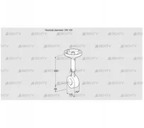 BVH100W01A (88300175) Дроссельная заслонка Kromschroder