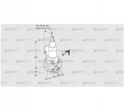 VAS120R/LWGL (88032448) Газовый клапан Kromschroder