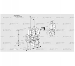 VCG3E50R/50R05NGEQR/PPPP/PPZS (88106454) Клапан с регулятором соотношения Kromschroder