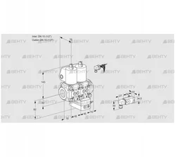 VCG1E15R/15R05NGKQL/MMPP/2--2 (88102992) Клапан с регулятором соотношения Kromschroder