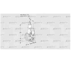 VAS2T40N/LQ (88034173) Газовый клапан Kromschroder