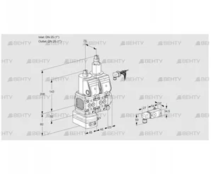 VCD1E25R/25R05FD-25LWR/2-PP/PPPP (88104817) Регулятор давления Kromschroder