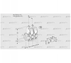 VCS3E65R/65R05NNWR/PPPP/PP-3 (88103590) Сдвоенный газовый клапан Kromschroder