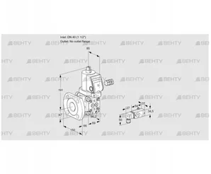 VAS240/-F/NWSR (88026171) Газовый клапан Kromschroder