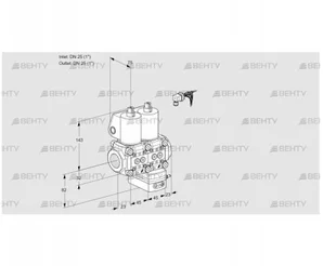 VCD1E25R/25R05ND-25QL/PPPP/PPPP (88100585) Регулятор давления Kromschroder