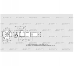 BIC 50HB-300/335-(37)D (84030140) Газовая горелка Kromschroder