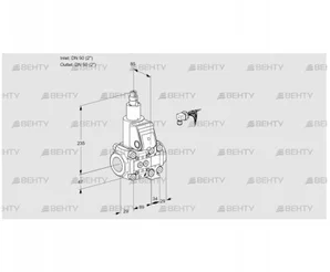 VAS2E50R/50R05LVWR/PP/PP (88102829) Газовый клапан Kromschroder