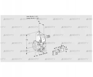 VAS240R/NW (88002177) Газовый клапан Kromschroder