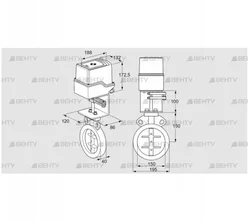 IDR150Z03D350AS/50-30W20E (88303030) Дроссельная заслонка Kromschroder