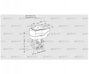 IFC1T20/20N05-15PPPP/40A2A (88302588) Регулирующий клапан с сервоприводом Kromschroder