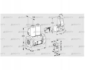 VCS665F05NNWLE/2-Z-/PPPP (88204725) Сдвоенный газовый клапан Kromschroder