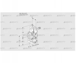 VAD120R/NW-50A (88004069) Газовый клапан с регулятором давления Kromschroder