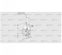 VAS115R/NW (88001284) Газовый клапан Kromschroder