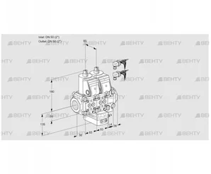 VCH3E50R/50R05NHEVWR6/PPPP/PPPP (88107478) Клапан с регулятором расхода Kromschroder